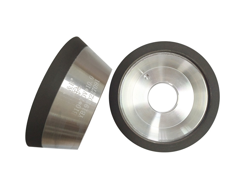 Ceramic bowl-shaped grinding wheel for grinding titanium alloy